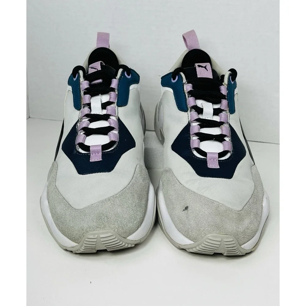PUMA THUNDER River Droite Sneakers Shoes Womens‎ 9 Gray Low Top 369452-01 READ